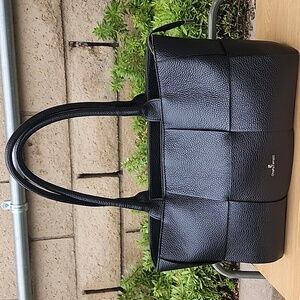 Chiara Ferretti Genuine Italian Leather Woven large Shoulder Bag